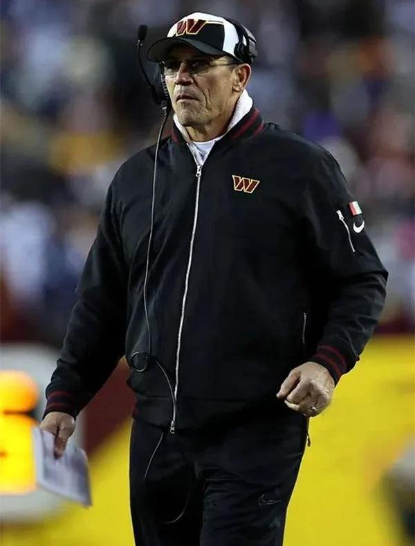 Sims Nike Washington Commanders Coaches Black Bomber Jacket