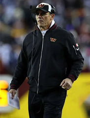 Sims Nike Washington Commanders Coaches Black Bomber Jacket