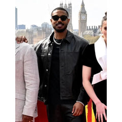 Sinners Michael B. Jordan Black Leather Jacket