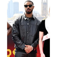 Sinners Michael B. Jordan Black Leather Jacket