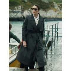 Siobhán Cullen Bodkin Black Trench Black Coat