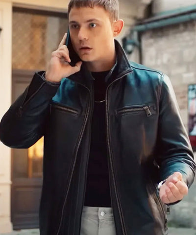 Sixty Minutes 2024 Paul Lehmann Black Leather Jacket