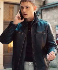 Sixty Minutes 2024 Paul Lehmann Black Leather Jacket