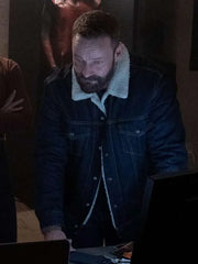 Ryan Robbins Sniper Rogue Mission Shearling Denim Jacket