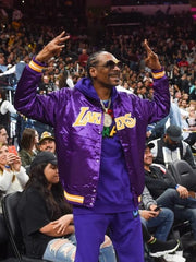 Snoop Dogg Los Angeles Lakers Purple Jacket