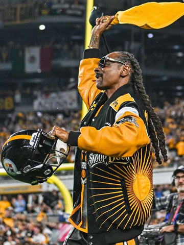 Snoop Dogg Steelers Varsity Jacket