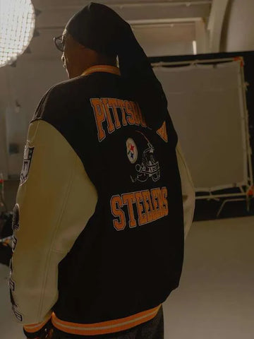 Snoop Dogg Pittsburgh Steelerser Varsity Jacket