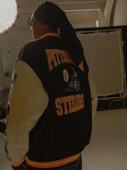 Snoop Dogg Pittsburgh Steelerser Varsity Jacket
