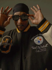 Snoop Dogg Pittsburgh Steelerser Varsity Jacket