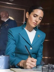 Melanie Cavill Snowpiercer Blue Blazer