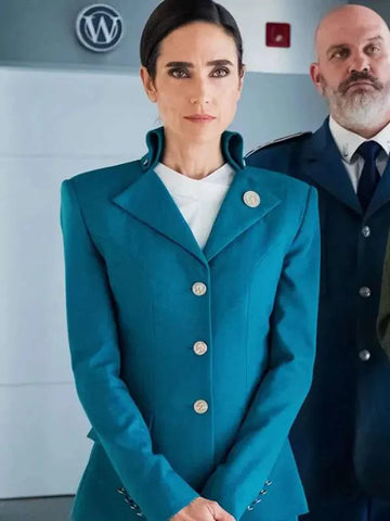 Melanie Cavill Snowpiercer Blue Blazer