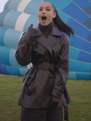 Sofia Carson The Life List  Black Coat