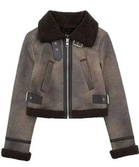 Tracker 2024 Sofia Pernas Brown Leather Jacket