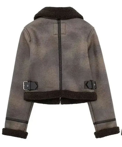 Tracker 2024 Sofia Pernas Brown Leather Jacket