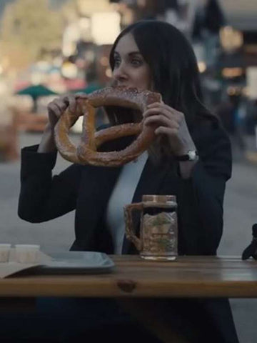 Alison Brie Somebody I Used to Know 2023 Wool Blazer