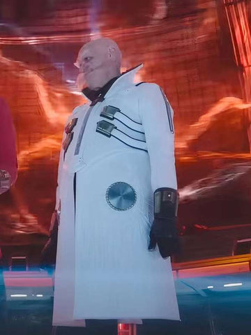 Jim Carrey Sonic The Hedgehog 3 White Costume Coat