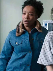 Naomi Ackie Sorry, Baby Blue Jacket
