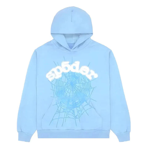 Sp5der Web  Sky Blue Hoodie