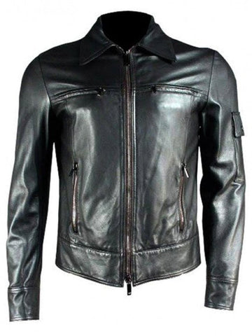 Topher Grace Spider-Man 3 Black Leather Jacket