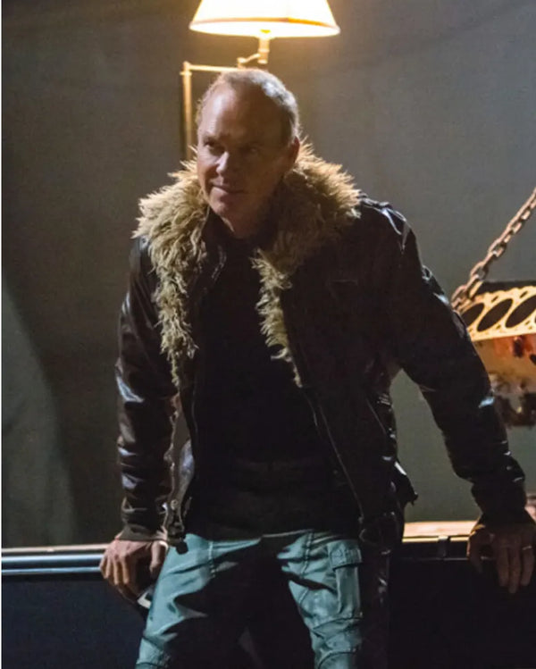 Spiderman Homecoming Michael Keaton Brown Leather Jacket