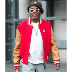 Spike Lee Paris Fashion Week Red Varsity Jacket