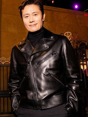 Lee Byung-hun Squid Game S02 Black Leather Jacket