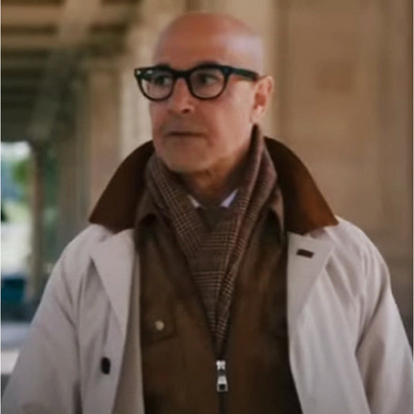 Stanley Tucci Fountain of Youth 2025 Coat