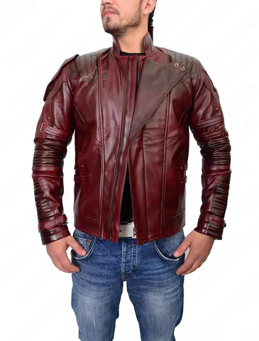 Star Lord Avengers Infinity War Leather Jacket