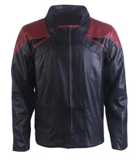 Star Trek Picard Season 3 Riker Leather Jacket Starfleet Costume