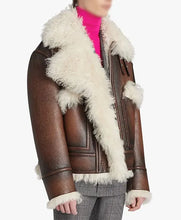 Steve Harvey Leather Aviator Jacket