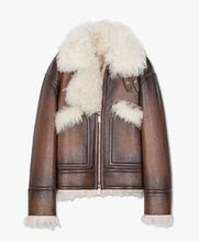 Steve Harvey Leather Aviator Jacket