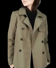 Stick-S01-Judy-Greer-Olive-Green-Coat-For-Sale