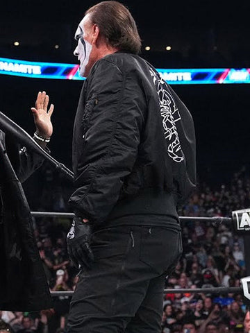 Sting Black Bomber Jacket