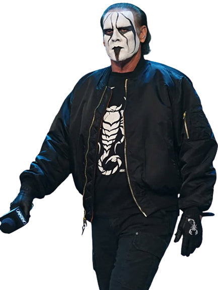 Sting Black Bomber Jacket