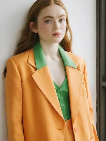 Stranger Things S04 Sadie Sink Orange Blazer