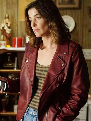 Stumptown Cobie Smulders Biker Leather Jacket