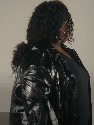 Raven Goodwin Style Me for Christmas Black Leather Jacket