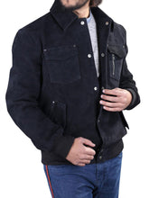 Ralph Bomber Black Suede Leather Jacket