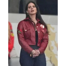 Lana Del Rey Super Bowl 49ers Leather Jacket