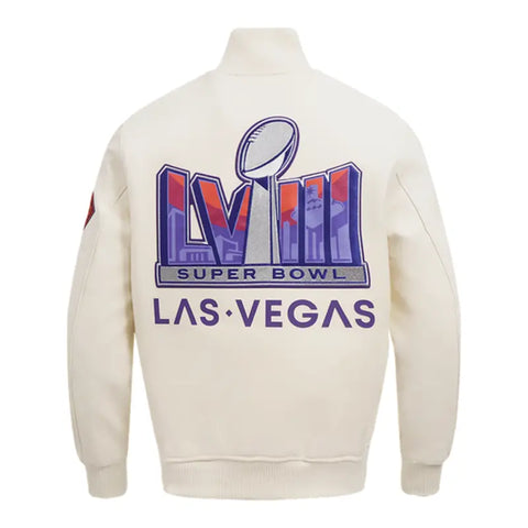 Superbowl Lviii Wool Varsity Jacket For Men's