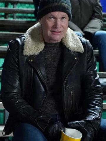 Dylan Walsh Superman and Lois Leather Jacket