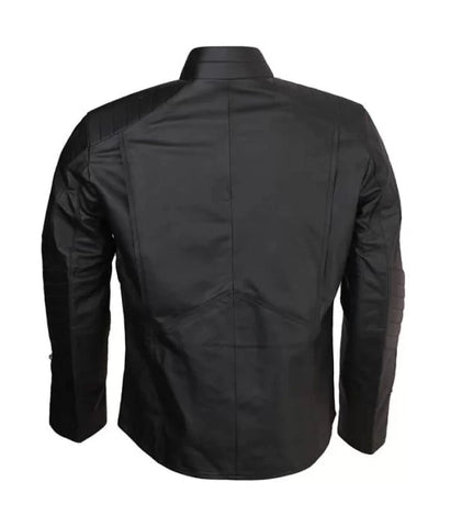 Superman Smallville Black Leather Jacket Cosplay Costume