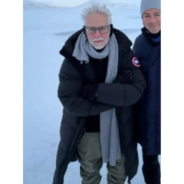 Superman 2025 James Gunn Black Puffer Coat