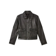 Supinder Wraich Allegiance S2 Black Cropped Leather Jacket