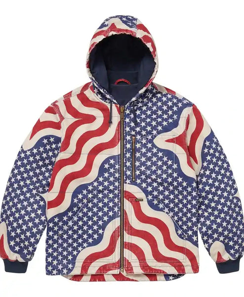 Supreme SS26 Flag Quilted Jacket