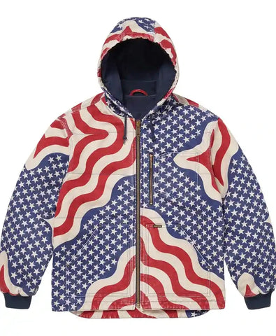 Supreme SS26 Flag Quilted Jacket
