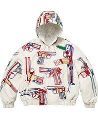 Supreme SS26 Guns Leather Jacket