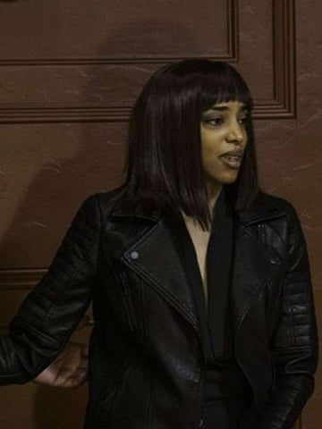 Getenesh Berhe SurrealEstate Black Leather Jacket