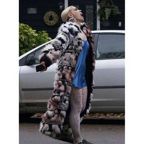 Suzie Pickles I Hate Suzie White Fur Coat