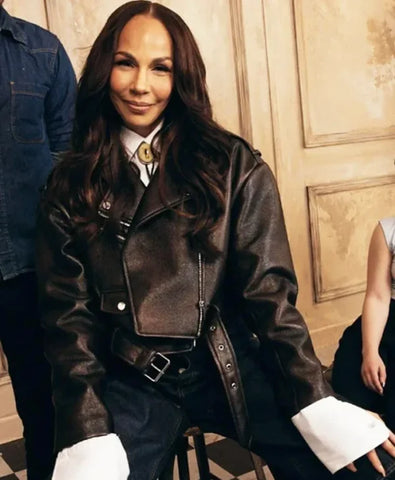 Sweetness Amanda Brugel Black Leather Jacket